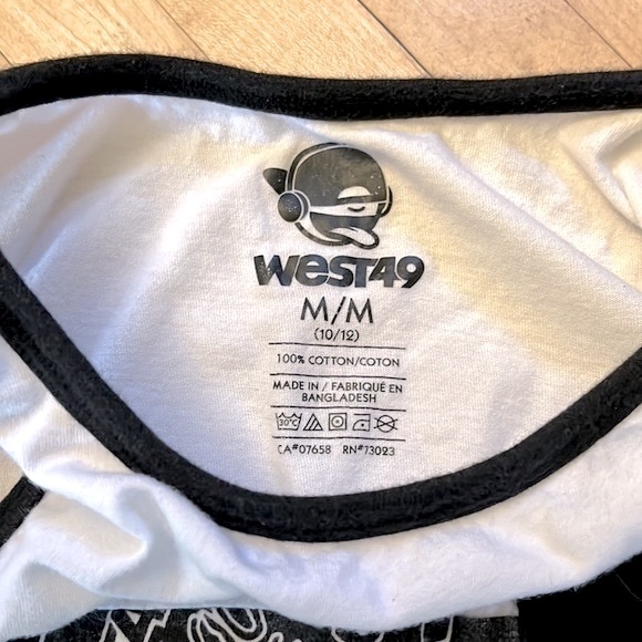 West 49 Boy graphic sleeveless tank, size M (10/12) good condition - Picture 3 of 4